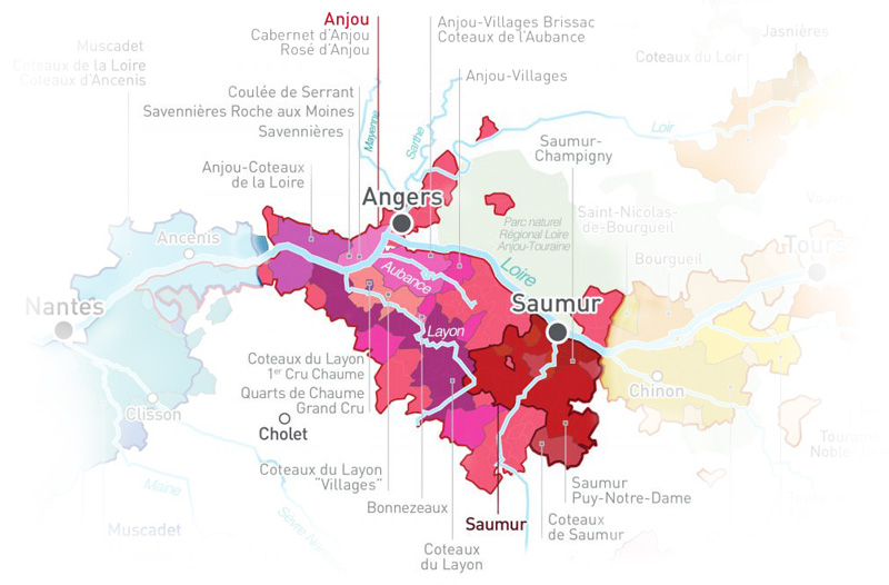 Carte du vignoble