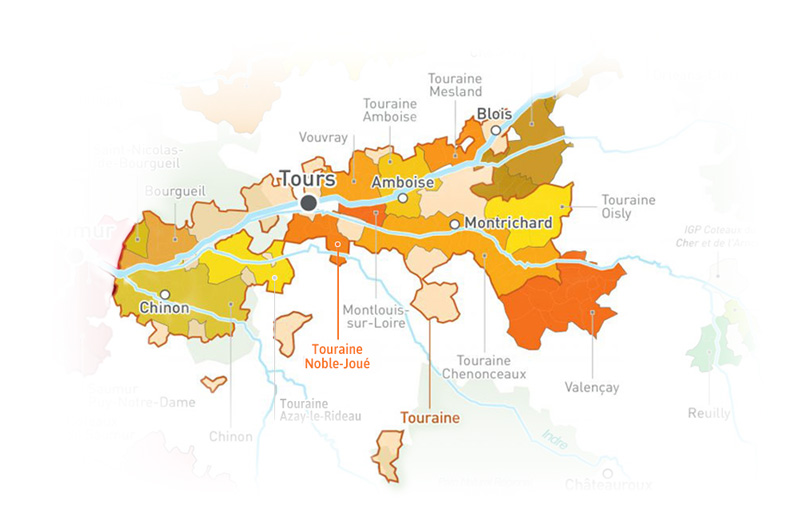 Carte du vignoble